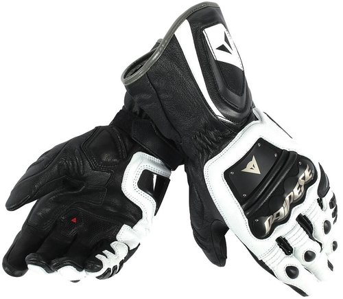 Dainese 4 Stroke Long Motorfiets Handschoenen Zwart Wit 3Xl dainese kopen in de aanbieding
