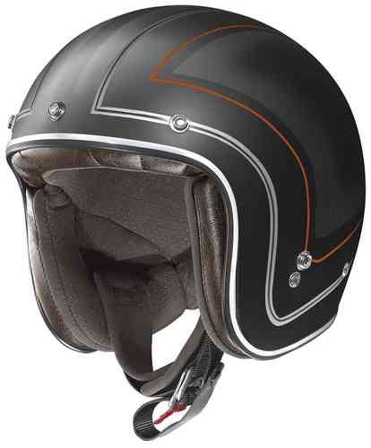 X-lIte X-201 Caliente Demi Casco Jet Negro S