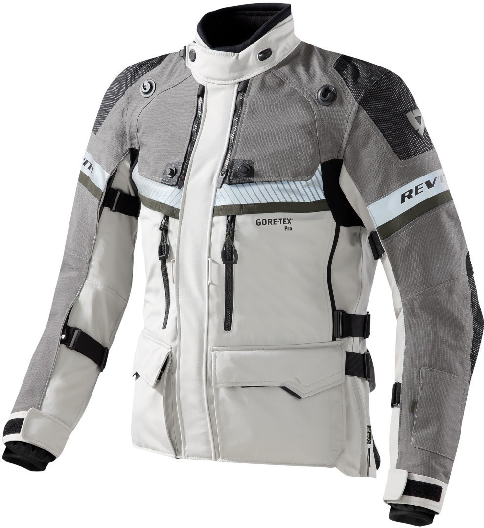 Revit Dominator Gore-Tex Veste Textile moto Gris Vert XL
