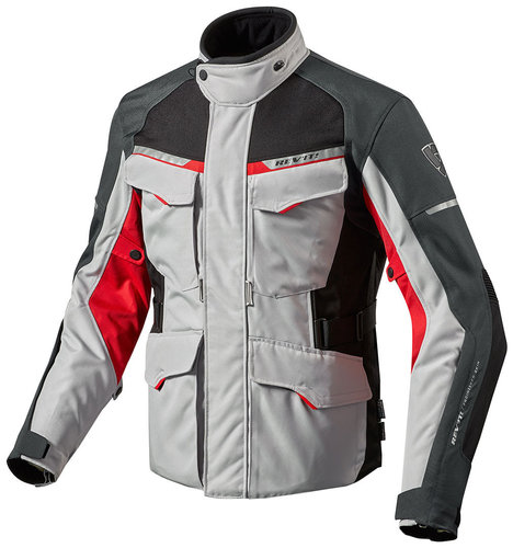 Revit Outback 2 Textiel Jas Rood Zilver 2Xl revit kopen in de aanbieding