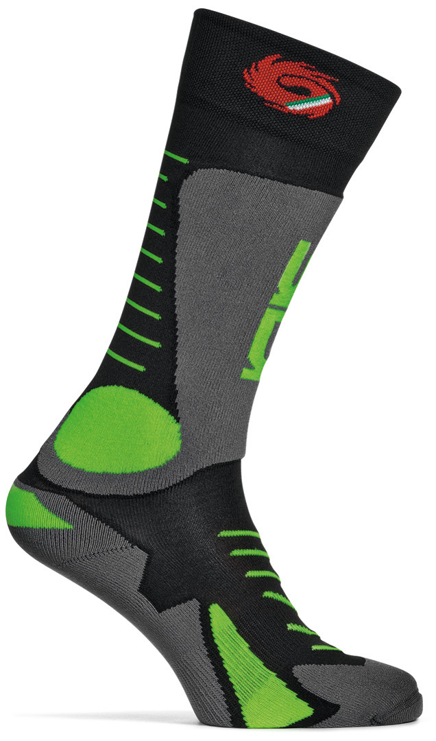 Sidi Tony Socks Chaussettes Noir Gris Vert 38 39 40 41 42
