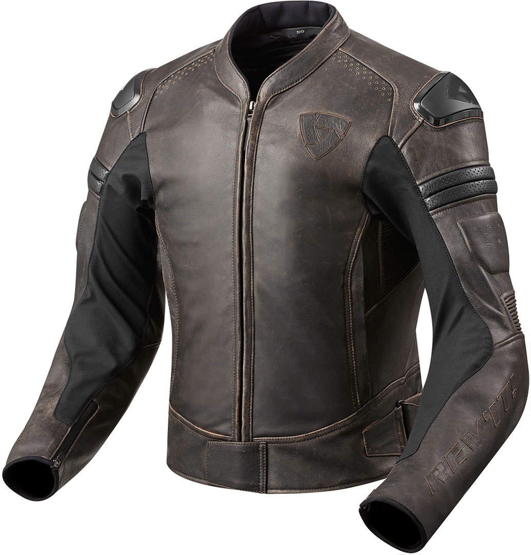 Revit Akira Vintage Veste en cuir Brun 46