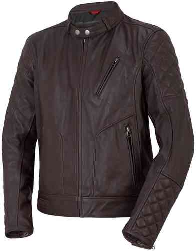 Bogotto Chicago Retro Chaqueta de cuero moto Marrón 46