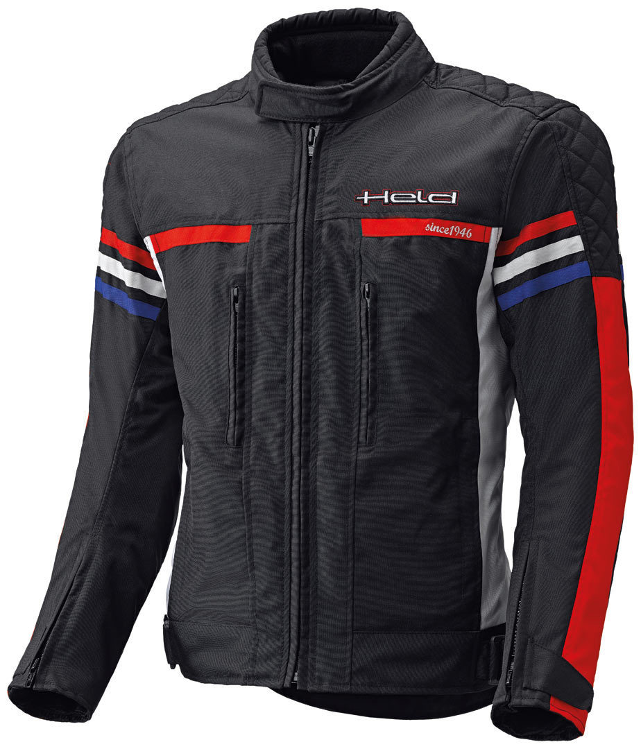 Held Jakk Veste textile Noir Blanc Rouge Bleu M