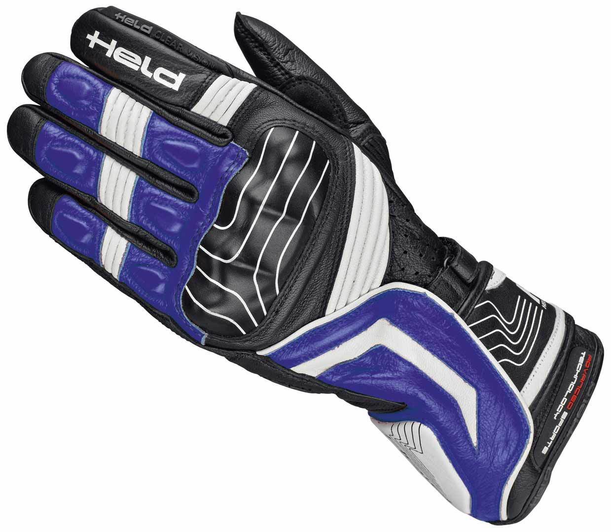 Held Revel Gants de moto Noir Bleu M L