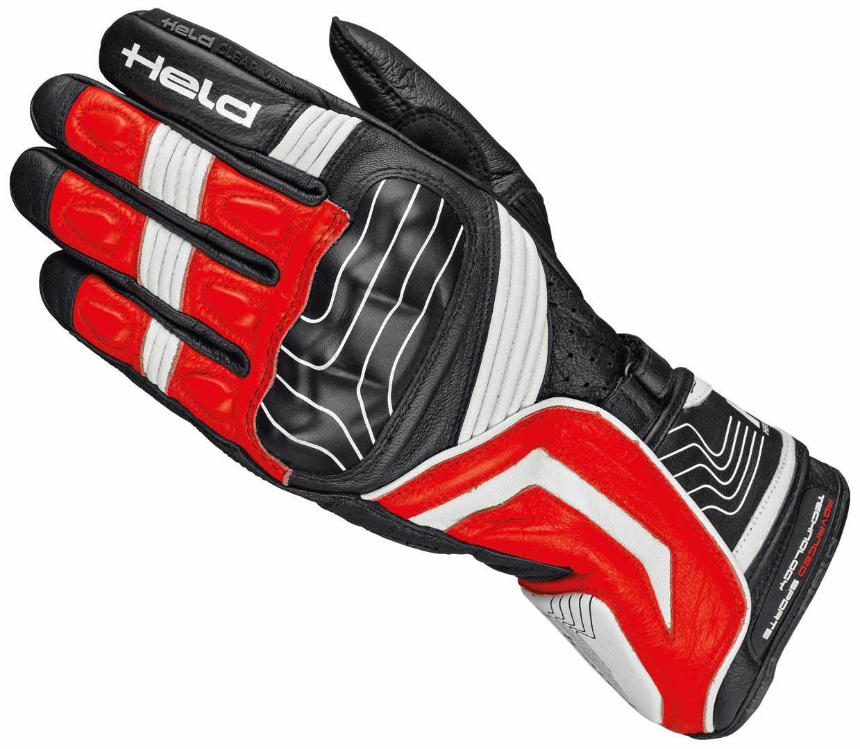 Held Revel Gants de moto Noir Rouge 3XL