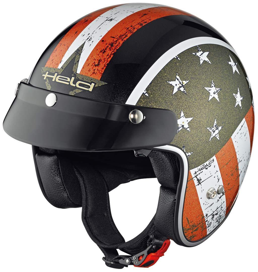 Held Black Bob Conception de drapeau pour le casque jet Noir XS
