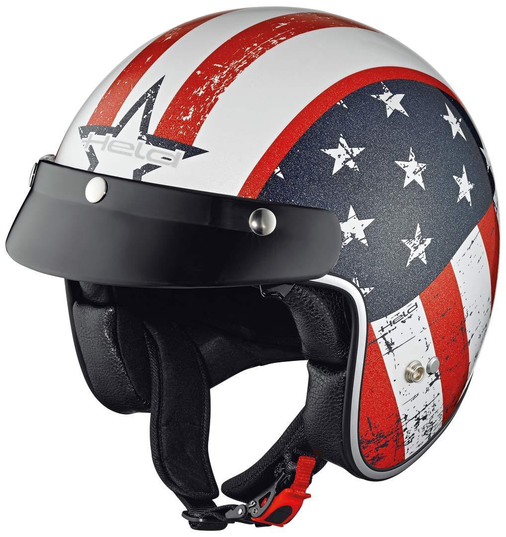 Held Black Bob Conception de drapeau pour le casque jet Blanc XS