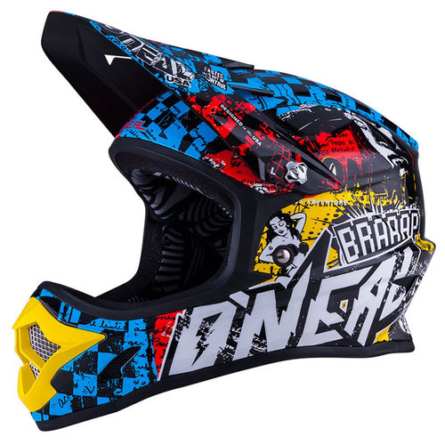 Oneal Fury Fidlock Wild Kinderen Downhill Helm Veelkleurig oneal kopen in de aanbieding