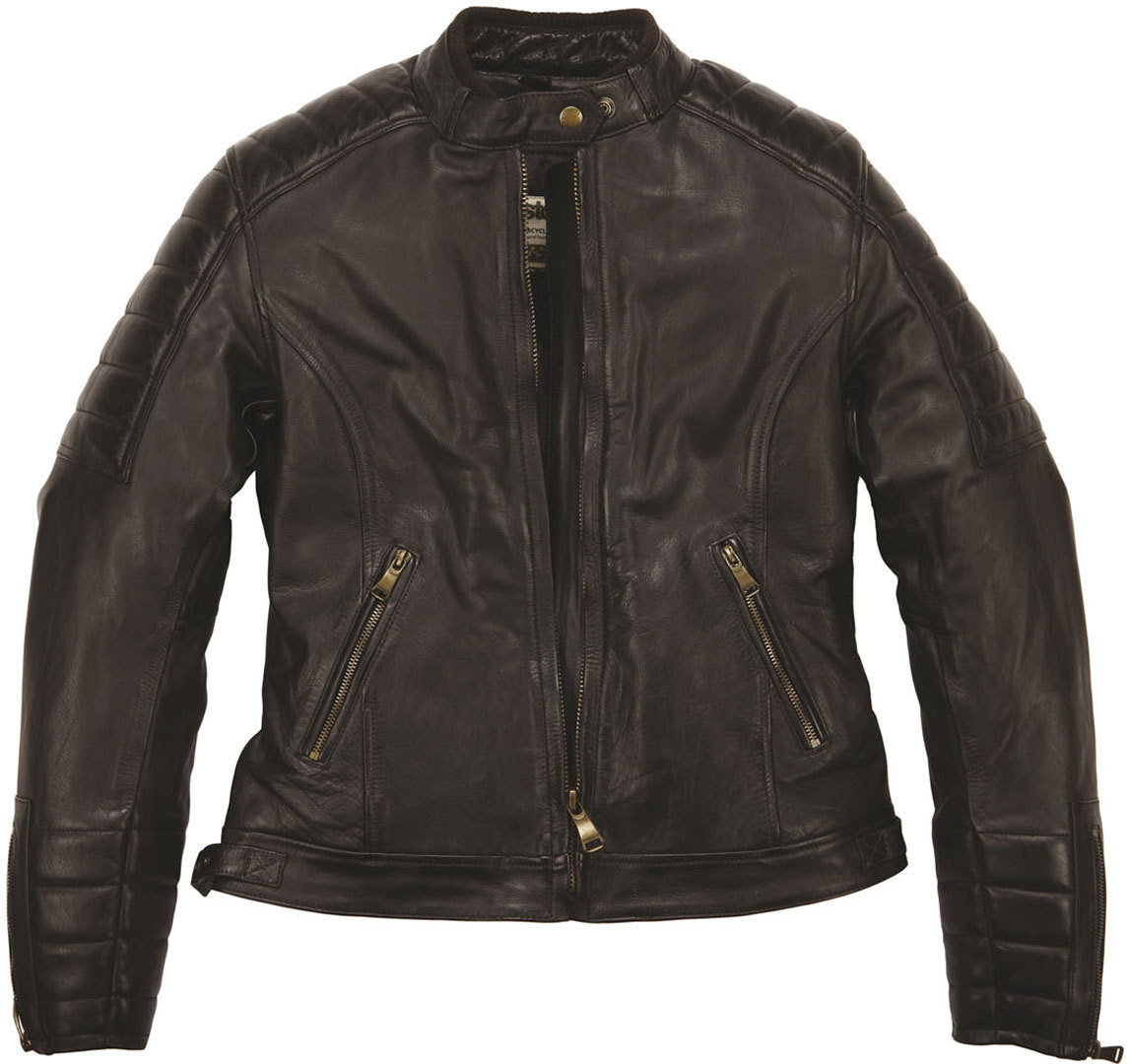 Helstons Claudia Rag Veste en cuir de dames Brun M