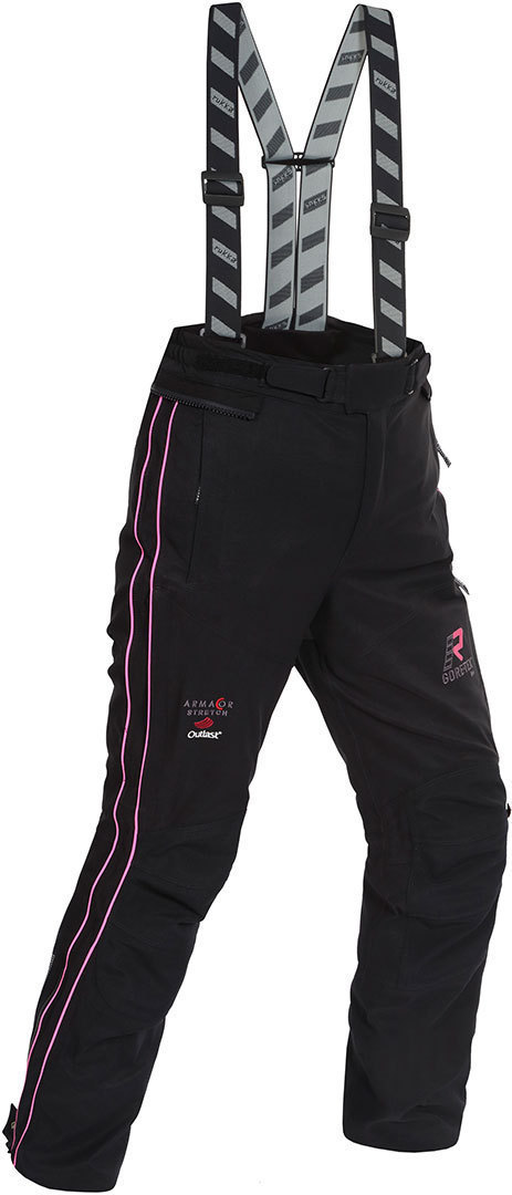 Rukka Orbita Gore-Tex Dames de moto pantalon Textile Noir Rose 40