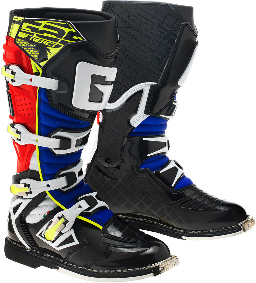 Gaerne G-React Goodyear Bottes de motocross Noir Rouge Jaune 48