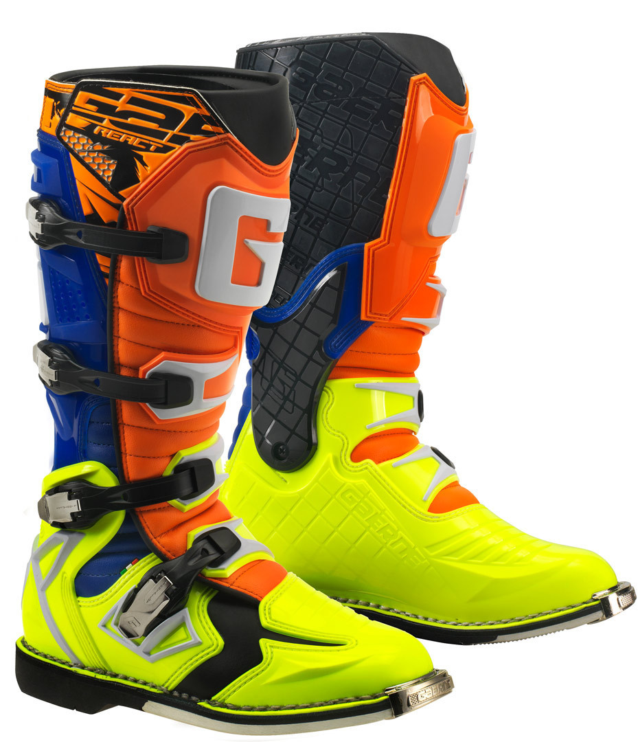 Gaerne G-React Goodyear Bottes de motocross Jaune Orange 48