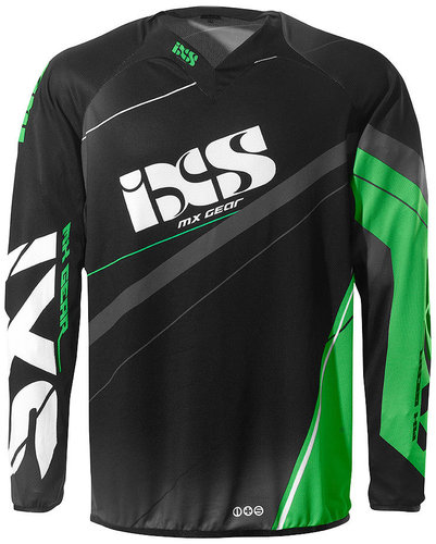 Ixs Raceway Motorcross Jersey Zwart Wit Groen Xl ixs kopen in de aanbieding