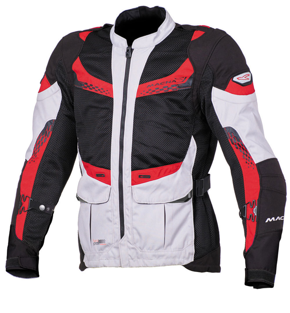 Macna Furio Veste Textile moto Noir Rouge 2XL