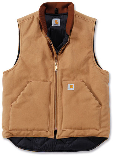 Carhartt Duck Arctic Quilt Lined Vest Bruin 2Xl carhartt kopen in de aanbieding