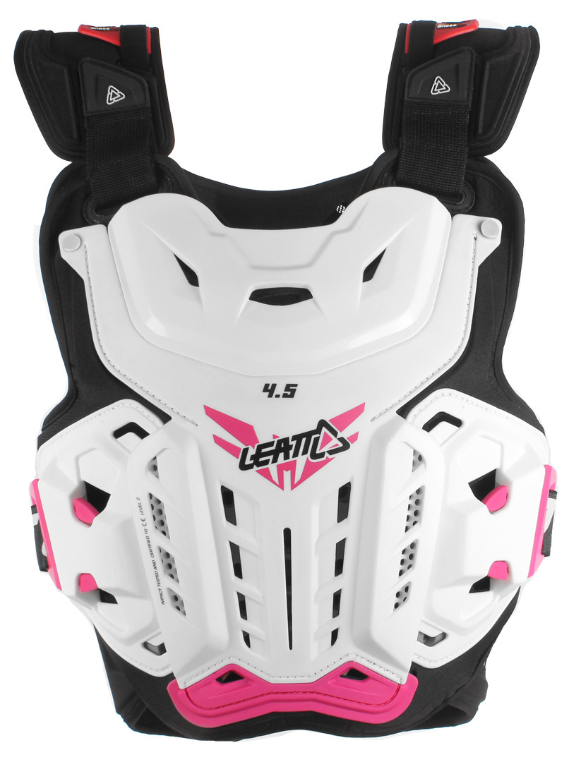 Leatt 4.5 Jacki Plastron de dames Blanc unique taille