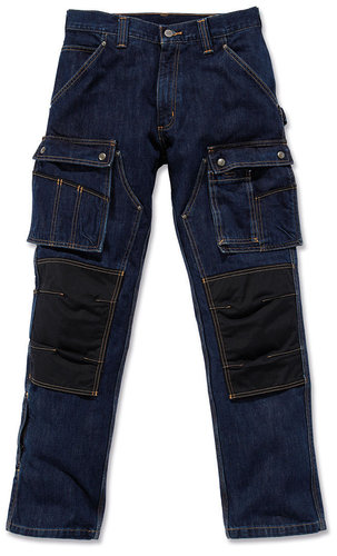 Carhartt Denim Multi Pocket Tech Broek Blauw 32 carhartt kopen in de aanbieding