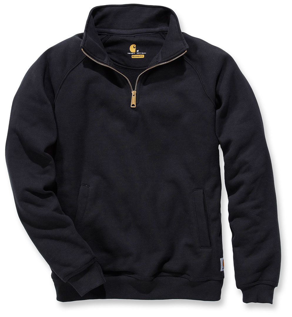 Carhartt Midweight Quarter Zip Mock Neck Sweat-shirt Noir S