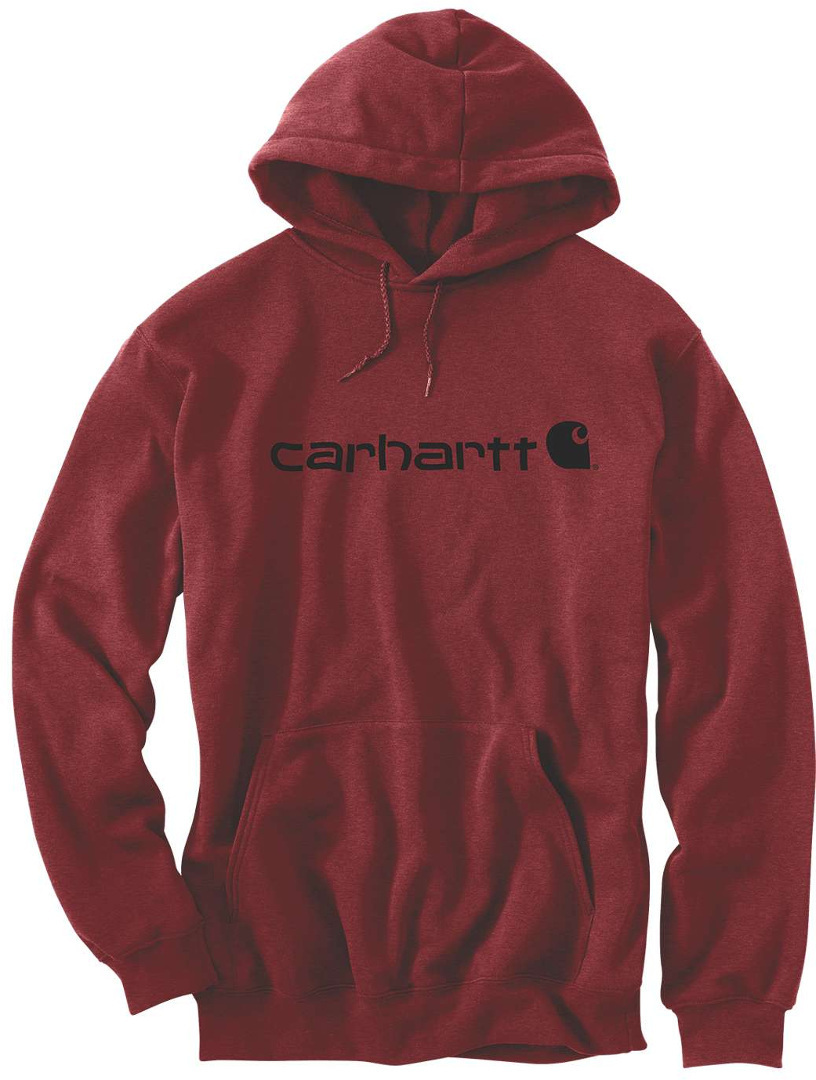 Carhartt Signature Logo Midweight Hoodie Capuche Rouge M