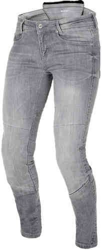 Macna Jenny Dames Motorfiets Jeans Broek Grijs 28 macna kopen in de aanbieding