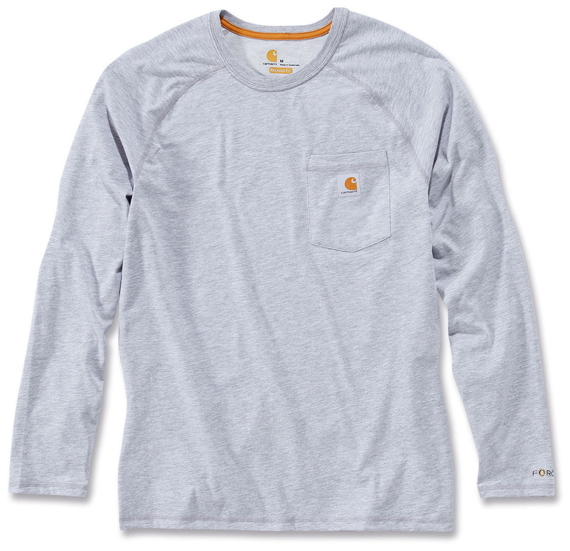 Carhartt Force Cotton Long Sleeve Shirt Chemise à manches longues Gris S