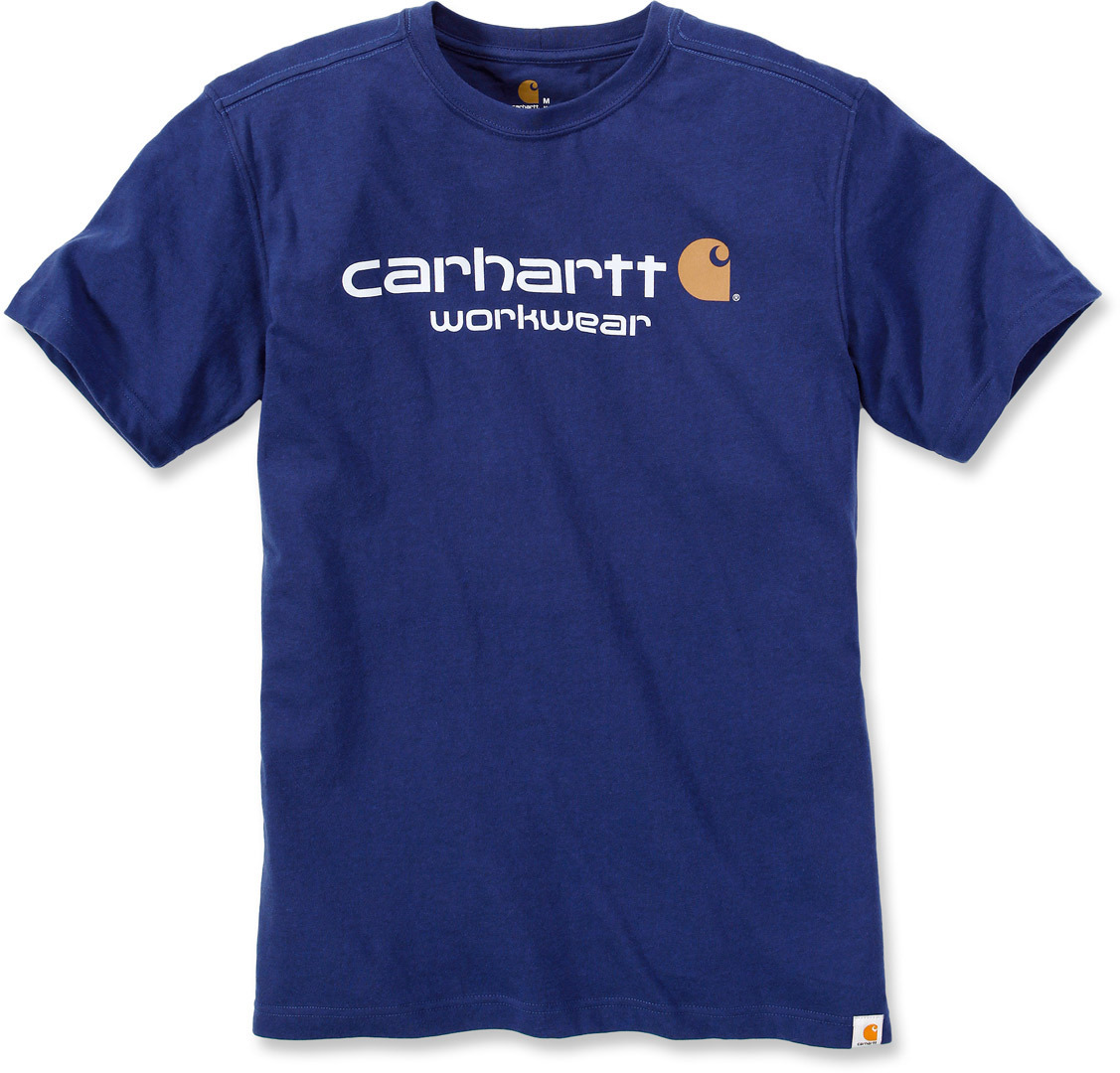 Carhartt Core Logo T-Shirt T-Shirt Blanc Bleu S