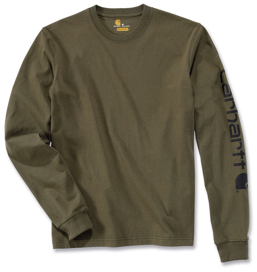 Carhartt Logo Long Sleeve Shirt Chemise à manches longues Vert L