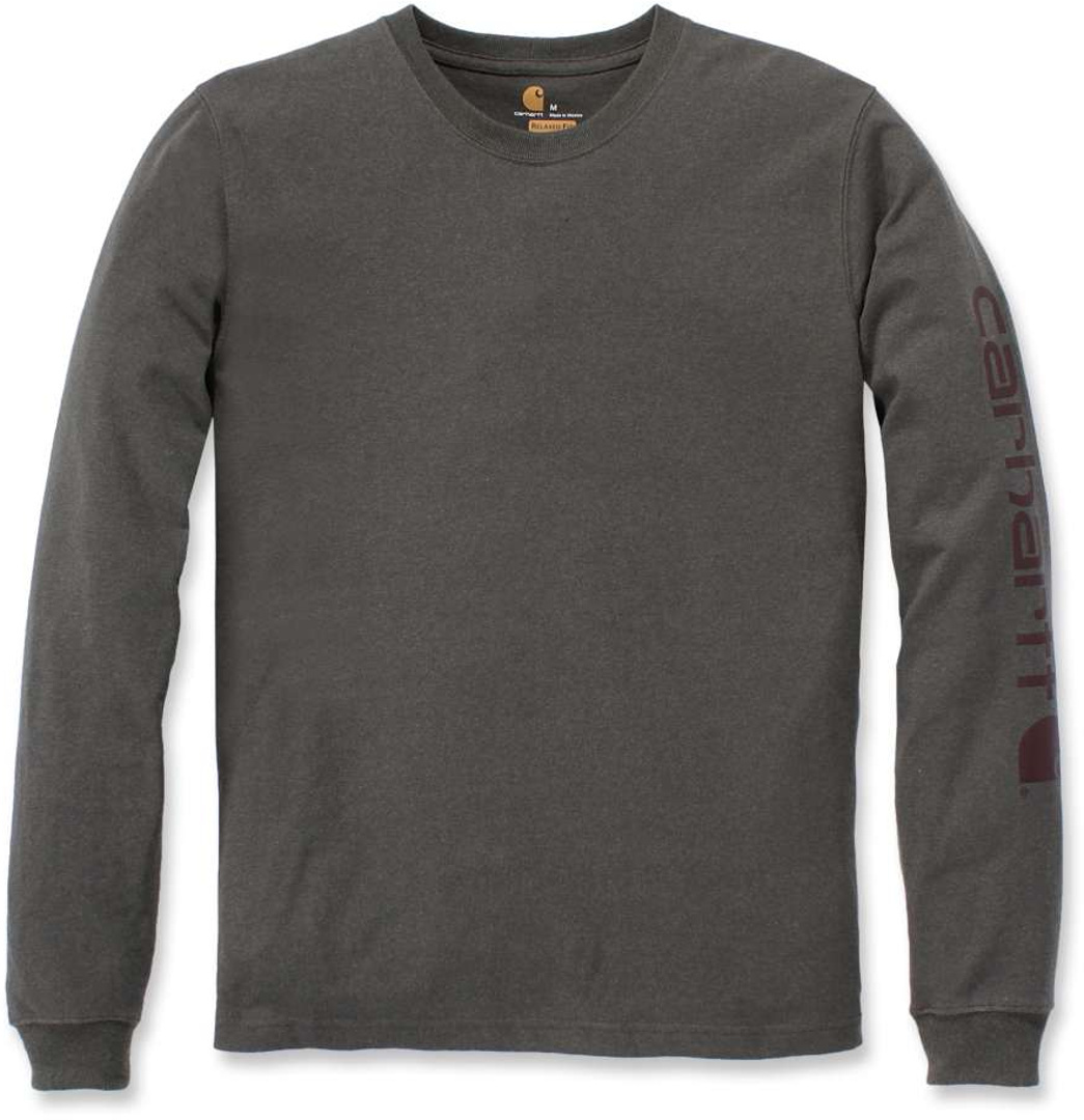 Carhartt Logo Long Sleeve Shirt Chemise à manches longues Gris L