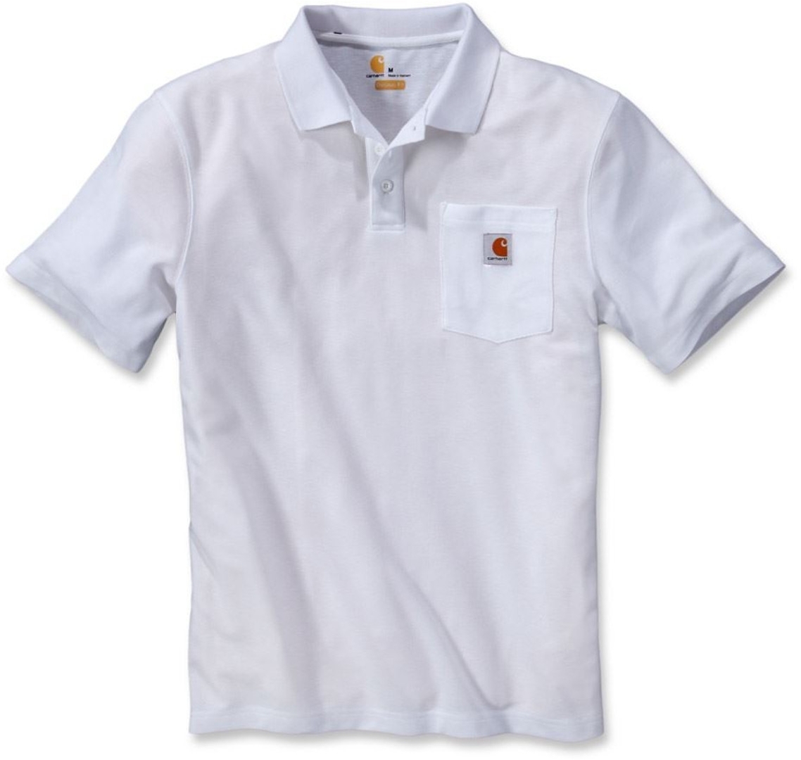 Carhartt Contractors Work Pocket Polo Shirt Polo Blanc XS
