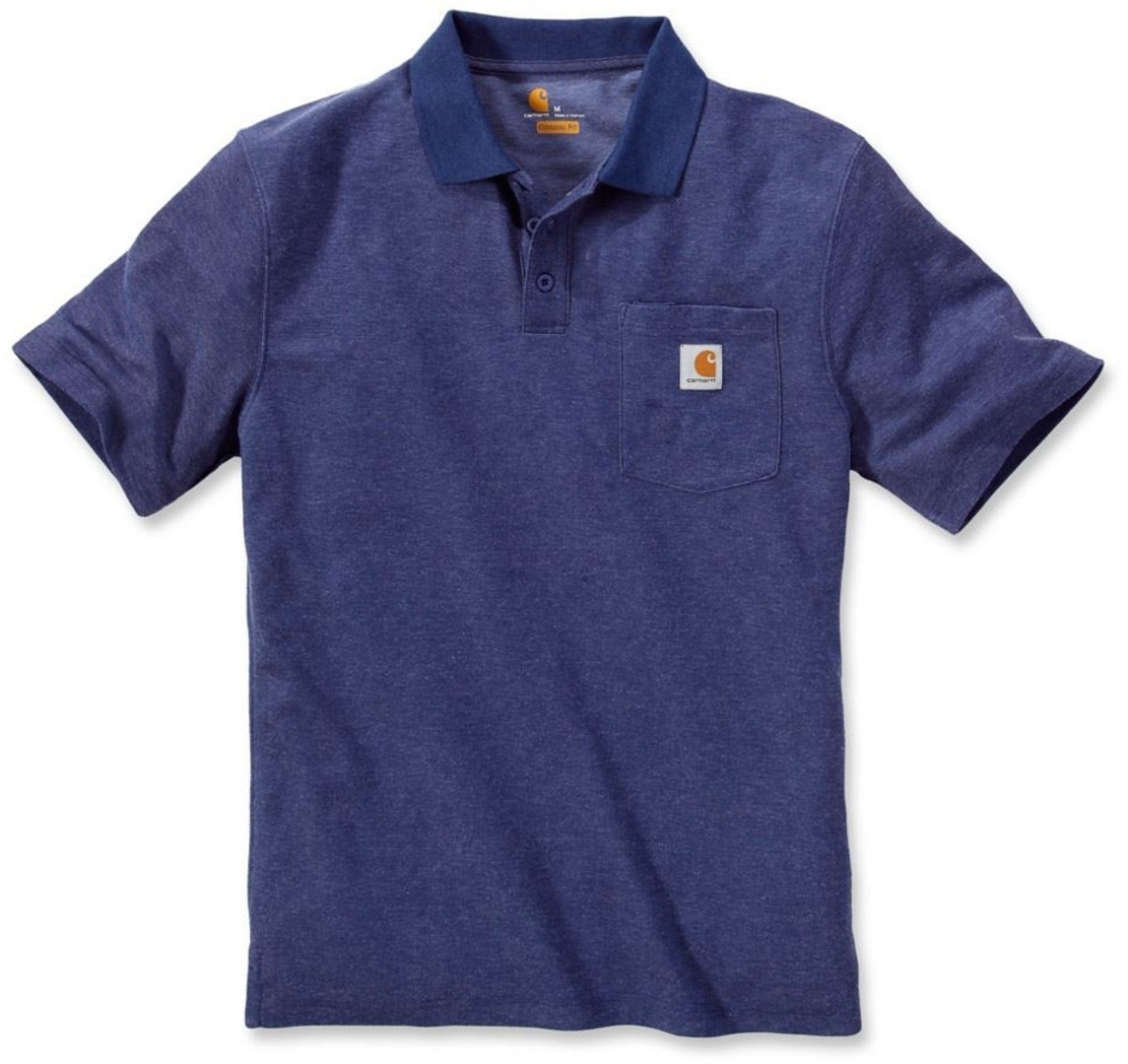 Carhartt Contractors Work Pocket Polo Shirt Polo Bleu XS
