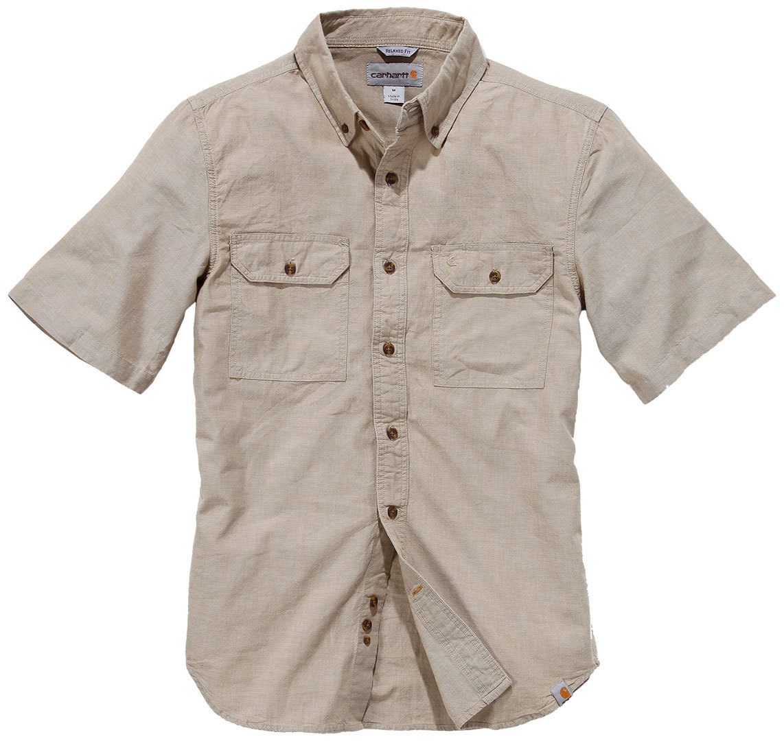 Carhartt Fort Solid Chemise à manches courtes Brun S