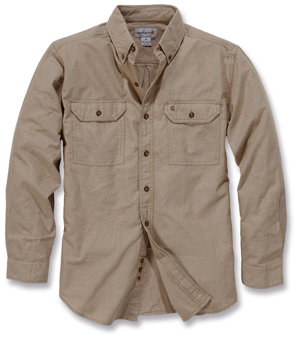 Carhartt Fort Solid Long Sleeve Shirt Chemise à manches longues Brun S
