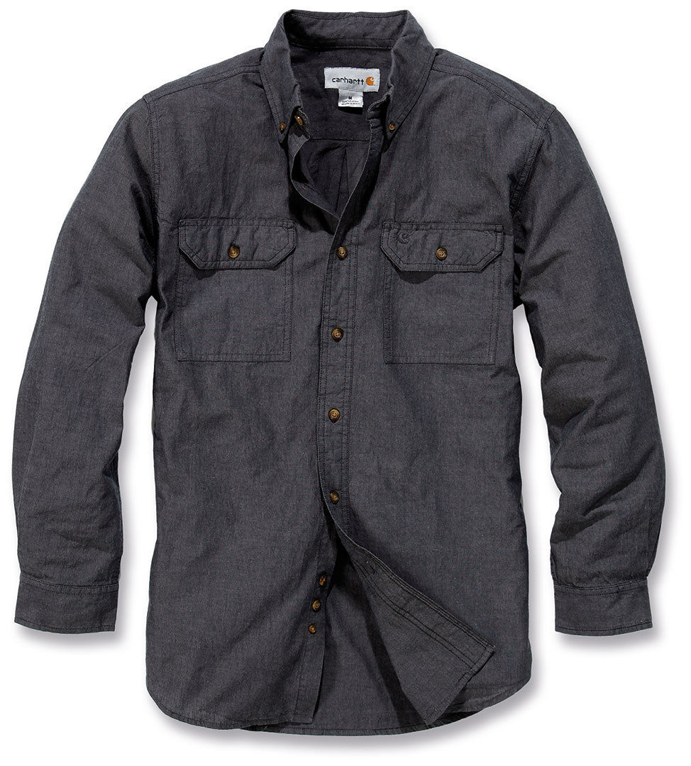 Carhartt Fort Solid Long Sleeve Shirt Chemise à manches longues Gris S