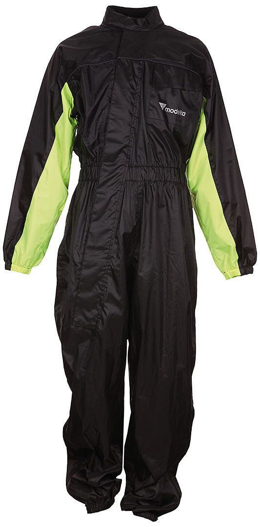 Modeka Black Rain Combinaison de pluie 1-Paix Noir Jaune S