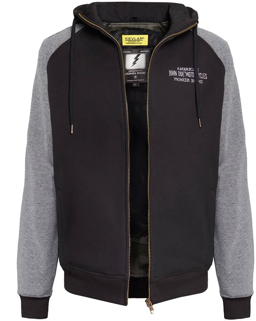 Image of John Doe 2Color Capuche Noir Gris 2XL