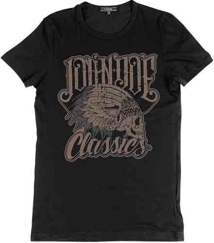 John Doe Indian T Shirt Zwart john doe kopen in de aanbieding