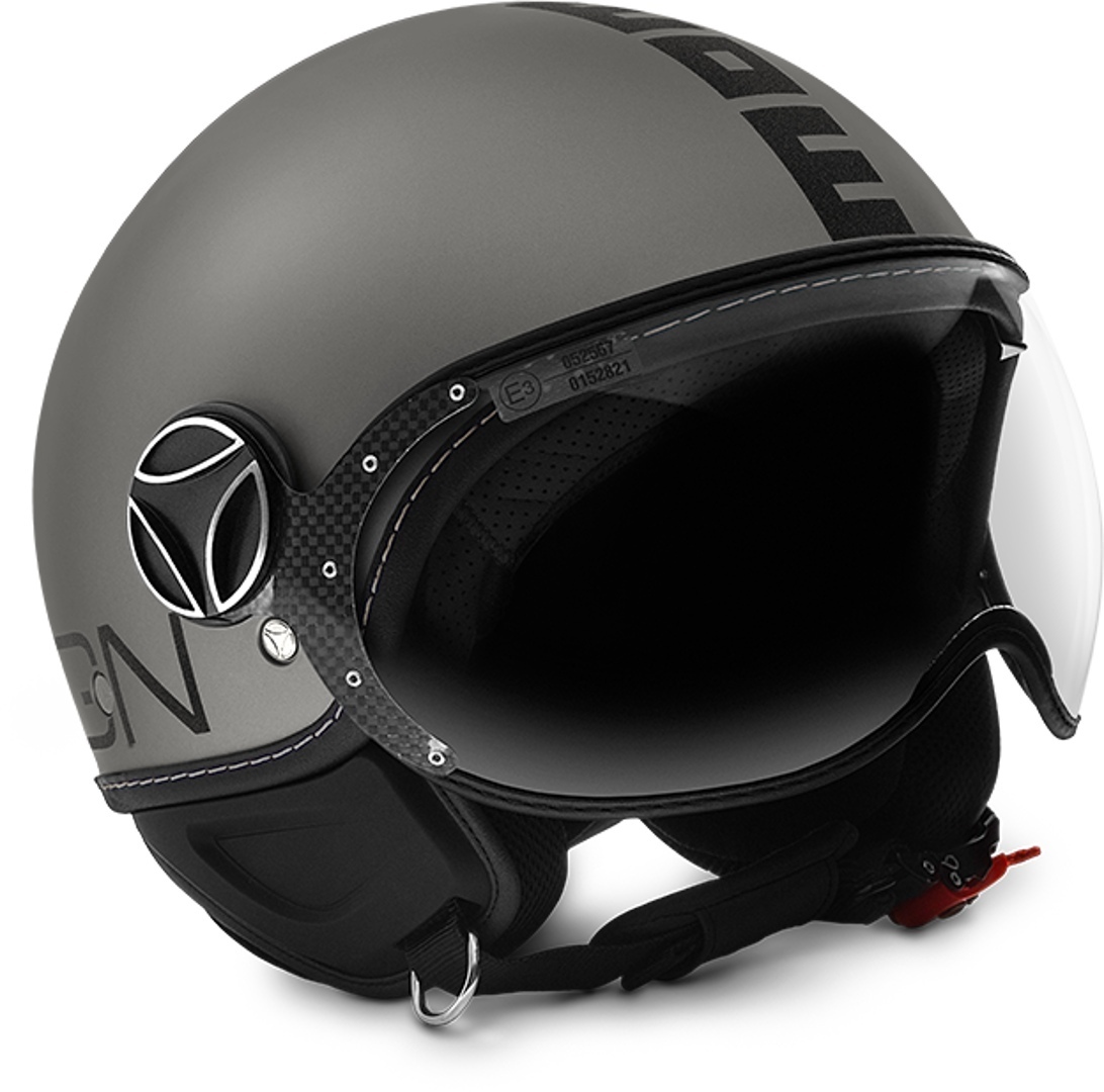 MOMO FGTR EVO Jet casque Titan Matt / noir Argent 2XS