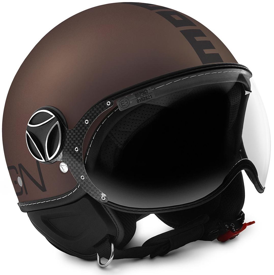 MOMO FGTR EVO Jet casque tabac / noir Brun 2XS