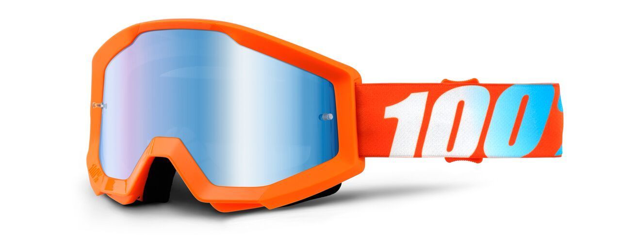100% Strata Extra Masques de motocross Orange unique taille
