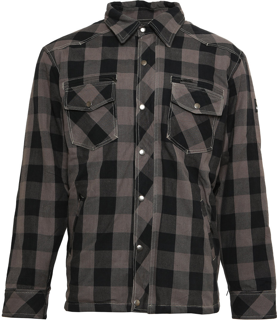Bores Lumberjack Shirt Chemise Noir Gris S