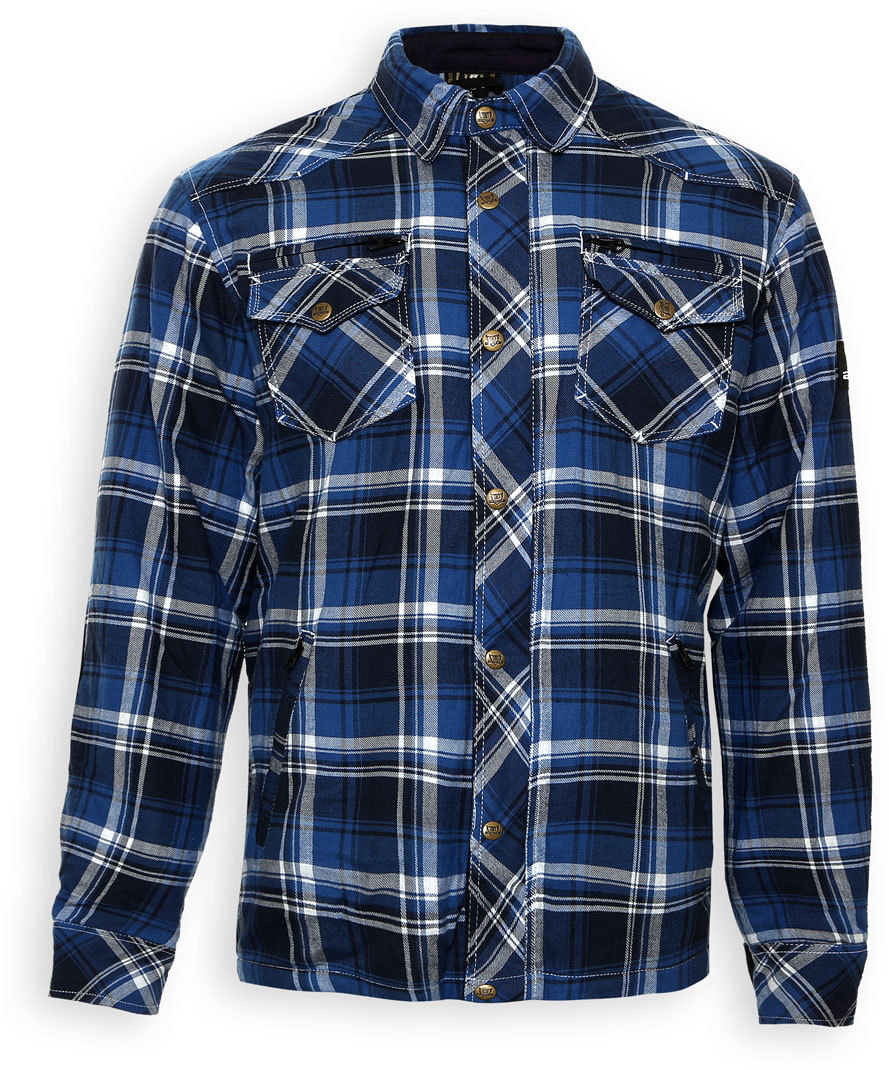 Bores Lumberjack Shirt Chemise Blanc Bleu S