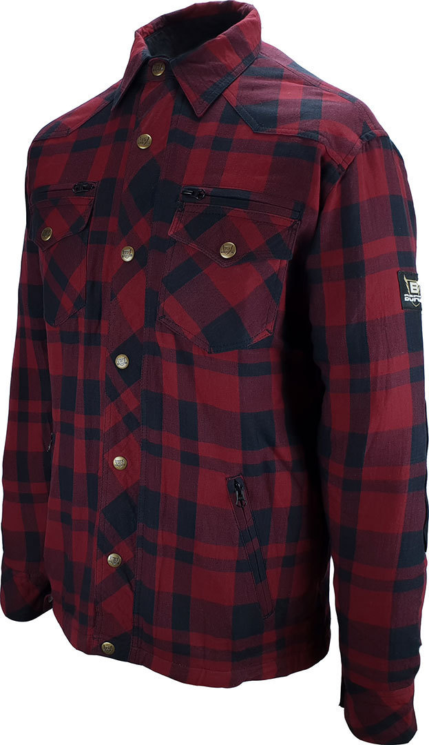 Bores Lumberjack Shirt Chemise Noir Rouge XL