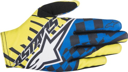 Alpinestars F Lite Speedster Fiets Handschoenen Blauw Geel alpinestars kopen in de aanbieding