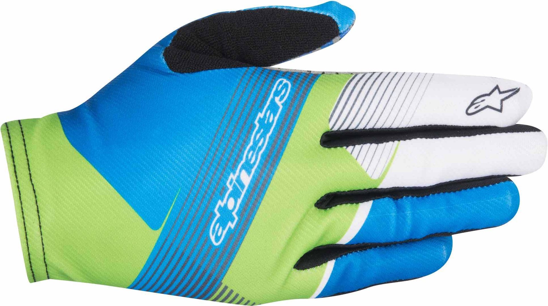 Alpinestars F-Lite Depth Gants de vélo Vert Bleu S