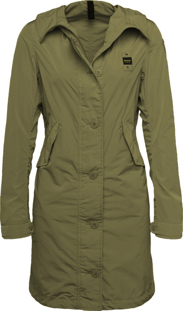 Blauer USA Long Unlined Trench Mesdames imperméable Vert S