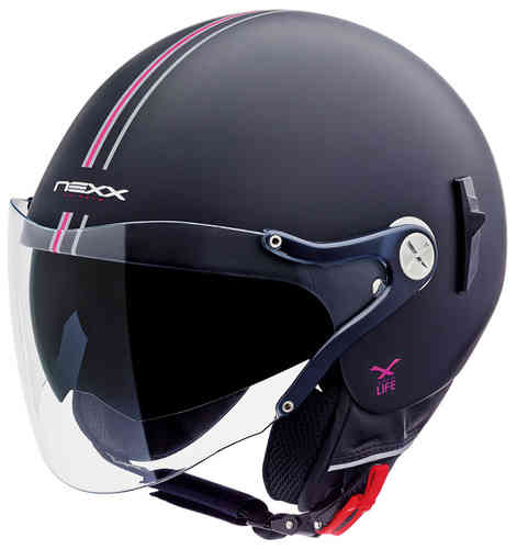 Nexx Sx60 Bastille Jet Helm Zwart Pink Xs nexx kopen in de aanbieding