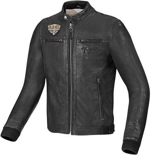 Arlen Ness Retro Motorfiets Lederen Jas Zwart 48 arlen ness kopen in de aanbieding