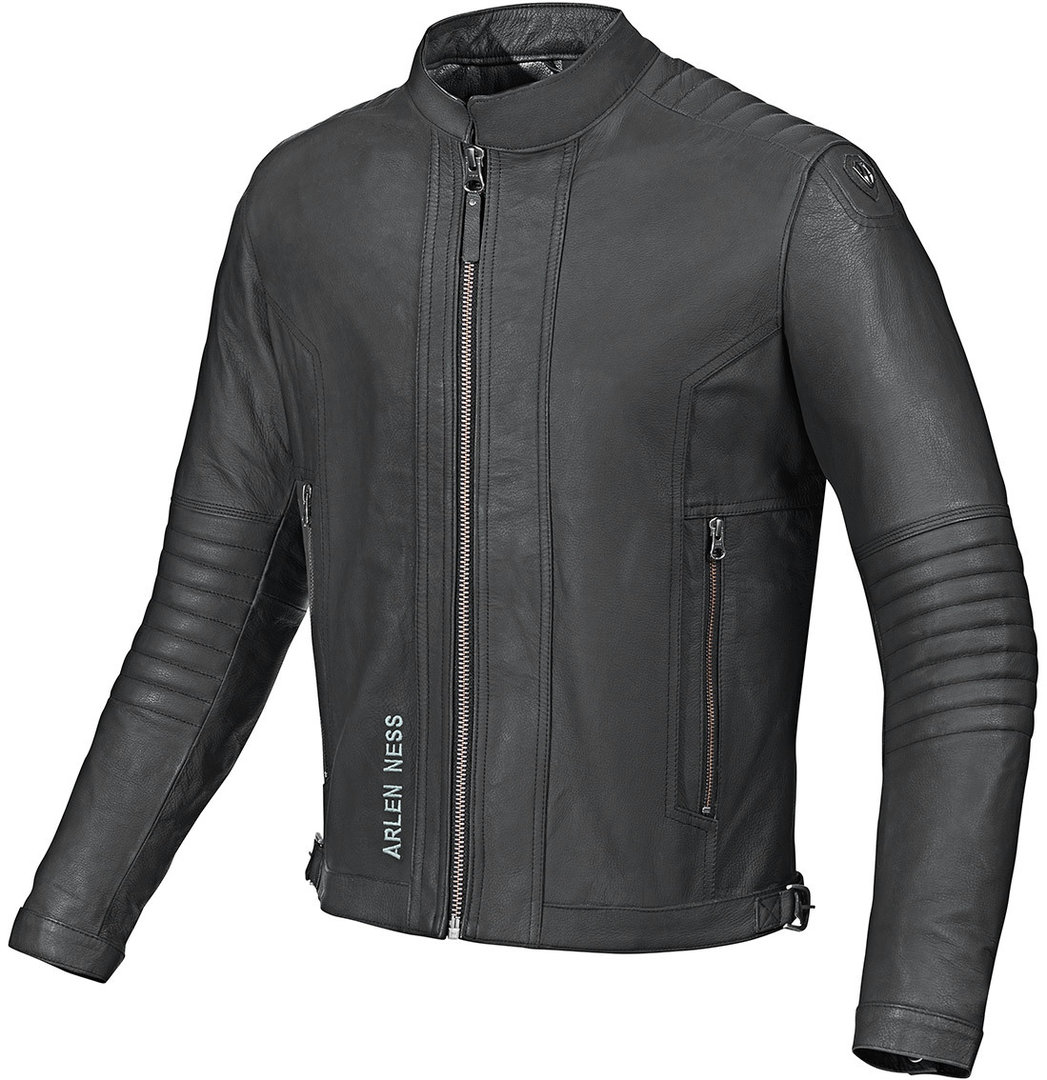 Image of Arlen Ness Brooklyn Veste de moto en cuir Noir 48