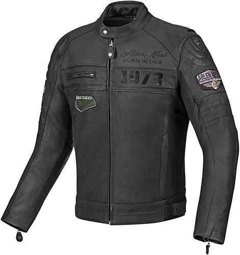 Arlen Ness New York Motorfiets Lederen Jas Zwart 48 arlen ness kopen in de aanbieding